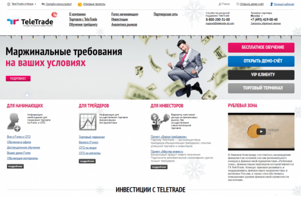 Личный кабинет Телетрейд