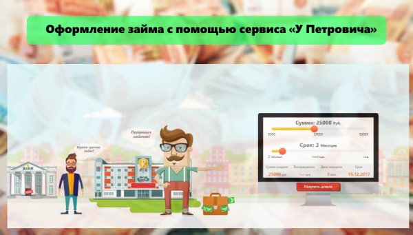 Оформление займа с помощью сервиса «У Петровича»: алгоритм регистрации на сайте, условия для клиентов Оформление займа с помощью сервиса «У Петровича»: алгоритм регистрации на сайте, условия для клиентов