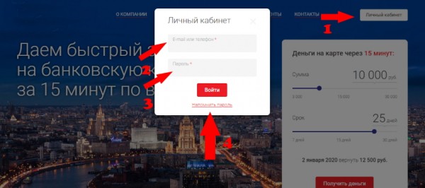 Оформление займа в компании «Макс кредит»: регистрация личного кабинета, условия для заемщика Оформление займа в компании «Макс кредит»: регистрация личного кабинета, условия для заемщика