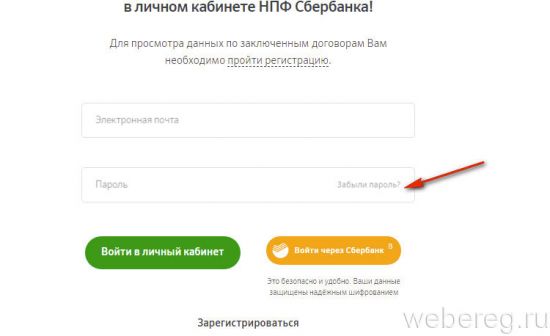 Регистрация личного кабинета на www.npfsb.ru Регистрация личного кабинета на www.npfsb.ru