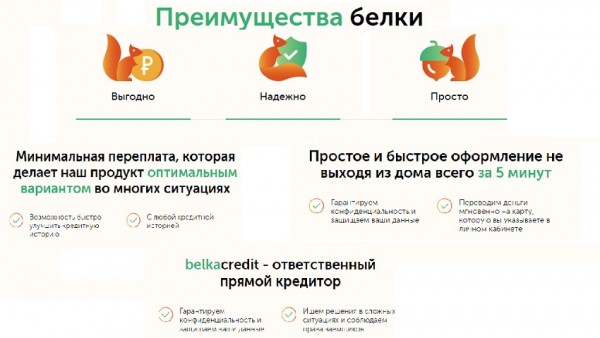 Оформление займа в МФО Белка кредит: условия для заемщиков, преимущества компании