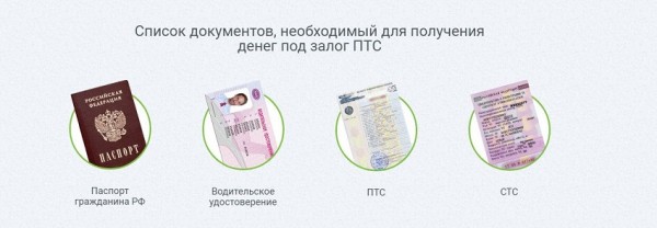 Как оформить займ под ПТС в Москве: требования к автомобилю, список необходимых документов Как оформить займ под ПТС в Москве: требования к автомобилю, список необходимых документов