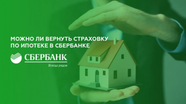 Можно ли вернуть страховку по ипотеке в Сбербанке Можно ли вернуть страховку по ипотеке в Сбербанке