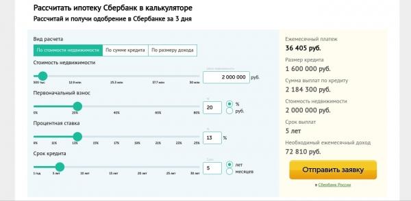 Как пользоваться онлайн-калькулятором для расчета ипотеки в Сбербанке?