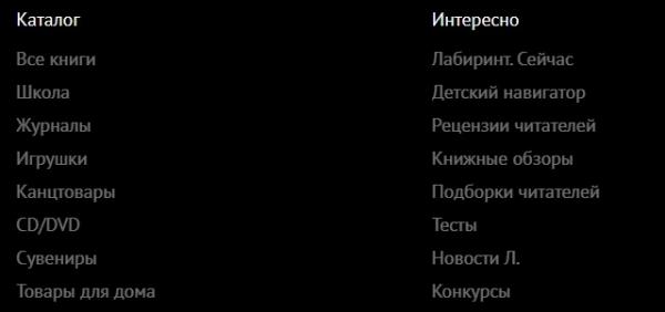 Лабиринт: регистрация личного кабинета, авторизация, функционал Лабиринт: регистрация личного кабинета, авторизация, функционал