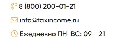 Tax Income (Такс Инком): регистрация и возможности личного кабинета