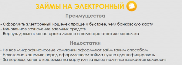 Оформление займа на электронный кошелек: преимущества, способы погашения долга Оформление займа на электронный кошелек: преимущества, способы погашения долга