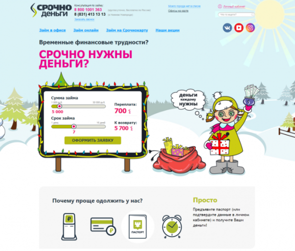 Личный кабинет Срочно Деньги