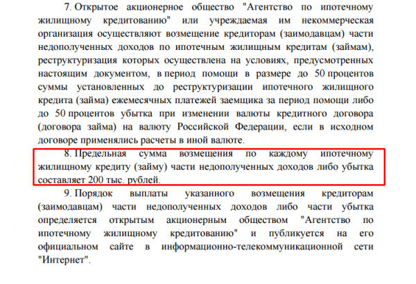 Порядок и особенности списания основного долга по ипотеке